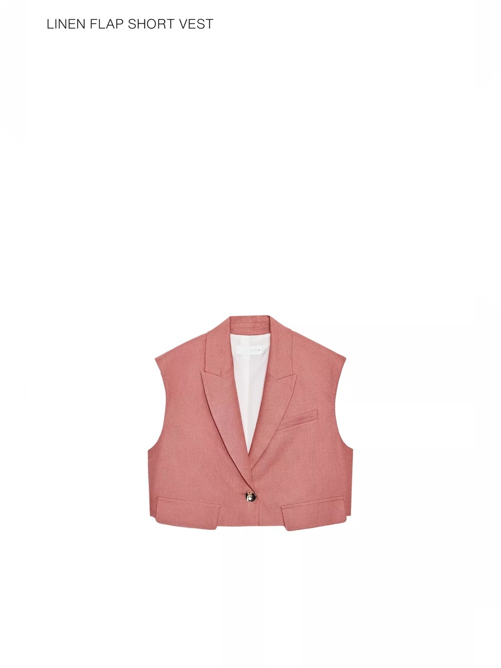 Cute summer Zara linen set with vest and shorts